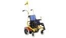 The Skippi power wheelchair helps children achieve independent mobility.