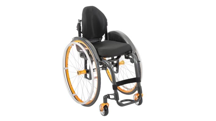 Overview of the high-end Zenit R wheelchair for active use with style package