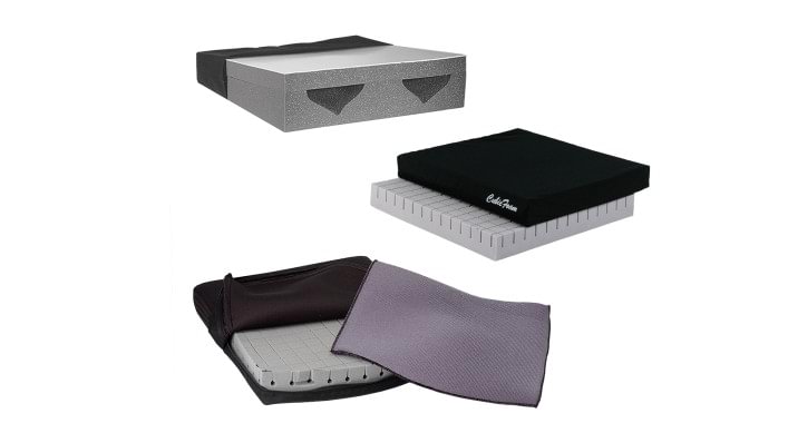 Ottobock’s Evolight, ConturGel and Cubic Foam seat cushions in the Comfort category