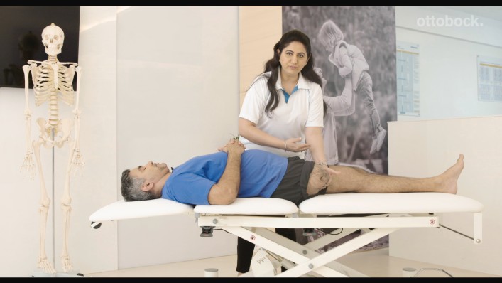 How to prevent muscle contractures through moving the residual limb?