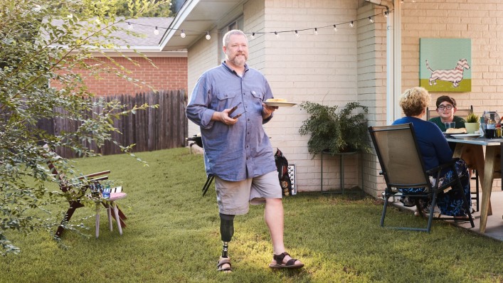 Martin in the backyard