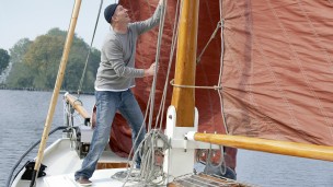 Carsten in barca.