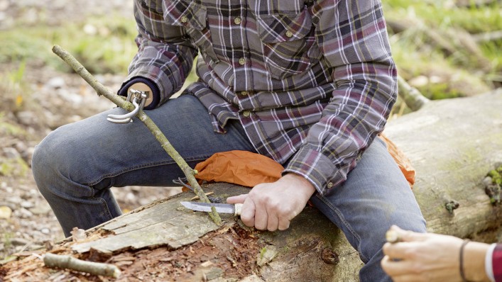 Carving outdoors