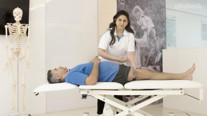 How can moving the residual limb prevent muscle contractures?